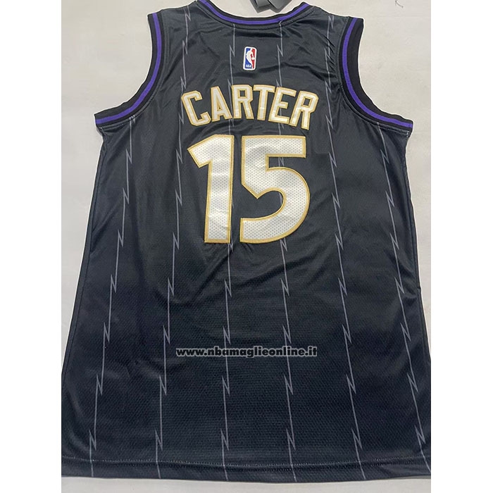 Maglia Toronto Raptors Vince Carter #15 Citta 2024-25 Nero